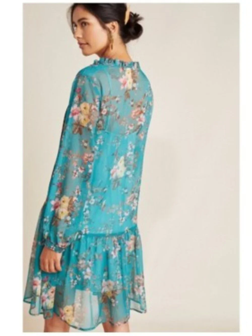 Maeve Emmy Tunic Dress in Blue Green from Anthropologie – Size Small - NWOT